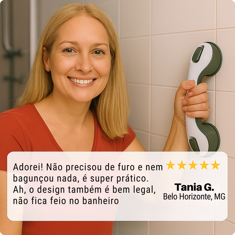 Barra de Apoio para Banheiro com Ventosa - GripPro