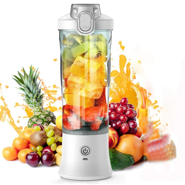 Liquidificador Portátil USB Recarregável 600ml - Fácil de Usar